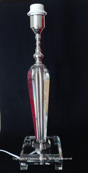 Pied de lampe en cristal ovale grand