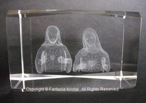 Jezus en Maria kristal