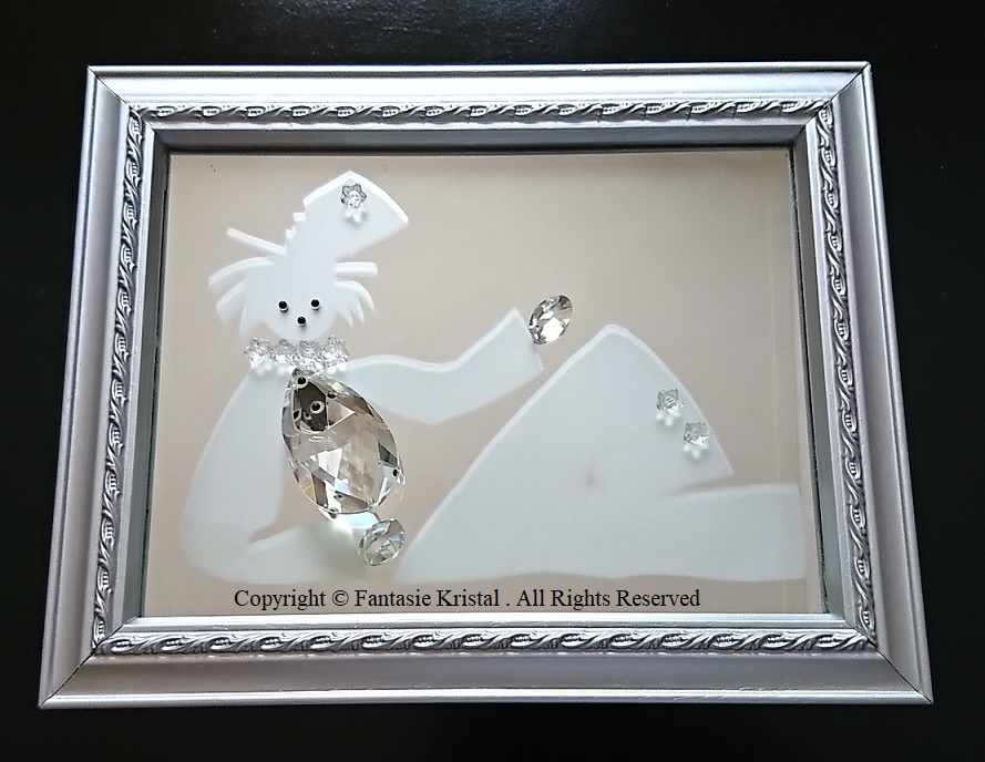 Schilderij met Kristal (Fantasie Kristal)