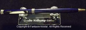 Pennenhalter Glaube , Hoffnung , Liebe kristall